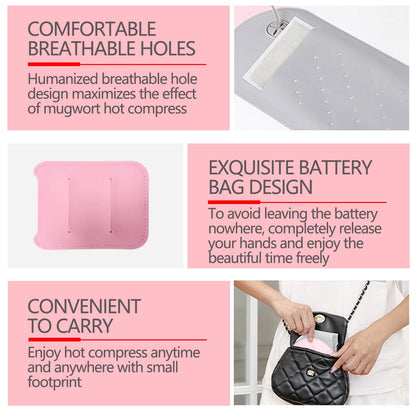 Portable Cordless Heating Pad, Heating Pad for Cramps Pain Relief with 7 Heat Levels and 7 Massage Modes, Menstrual Heating Pad-Portable and Wider Heating Range-Ideal Gift for Women,Girls