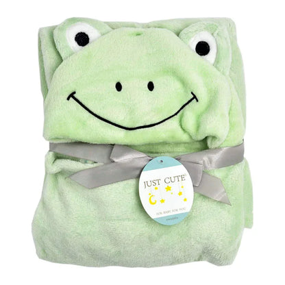 Lovely Fleece Baby Bath Towel Cute Animal Shape Kid Hooded Baby Towel Bathrobe Cloak Baby Receiving Blanket Neonatal Hold to Be