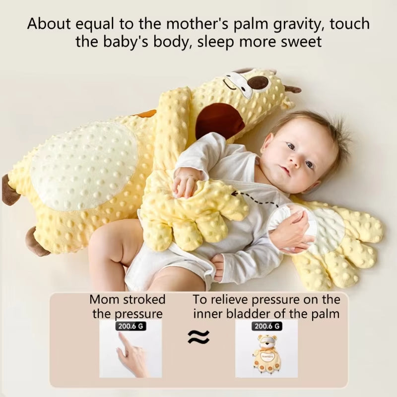 Baby Sleep Aid Pillow Soothing Infants Remote Controlled Toy with Gentle Tapping for Peaceful Night and Easy Parenting