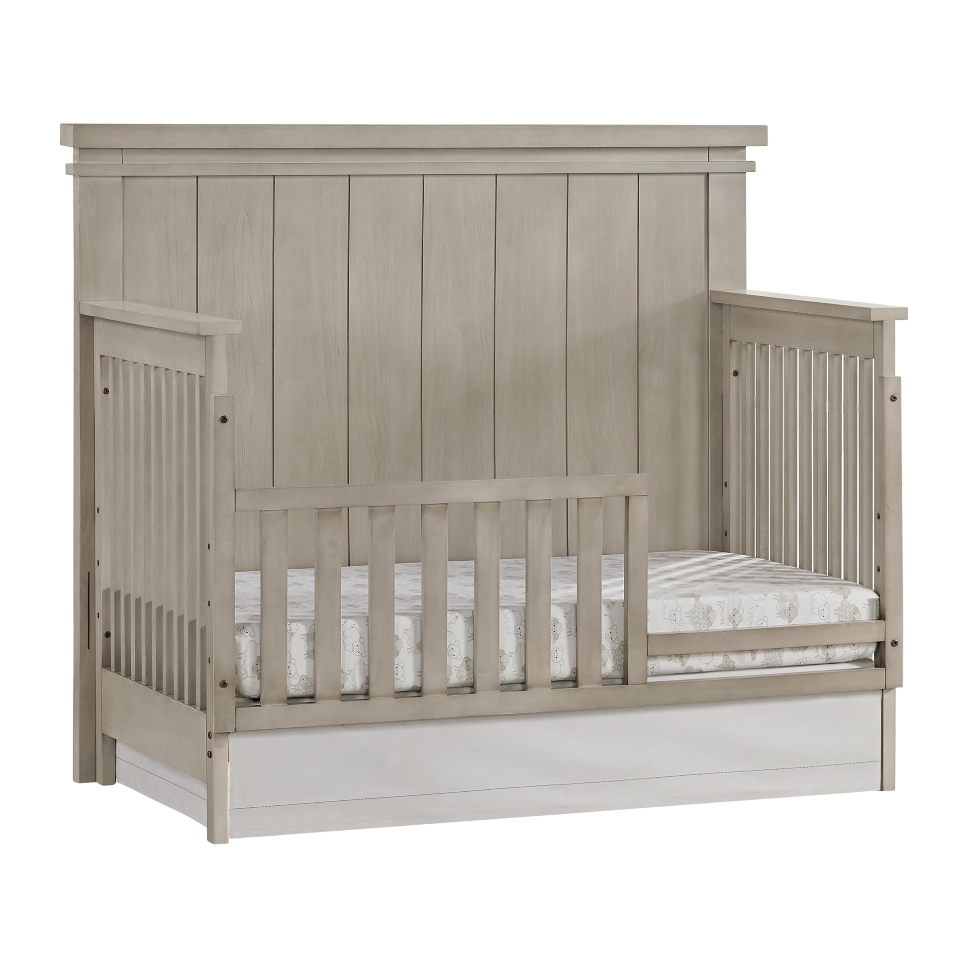 Hampton 4-In-1 Convertible Crib, Stone Wash, Greenguard Gold Certified